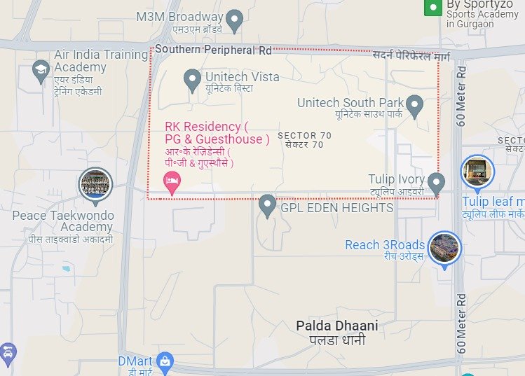 location Tulip Sector 70